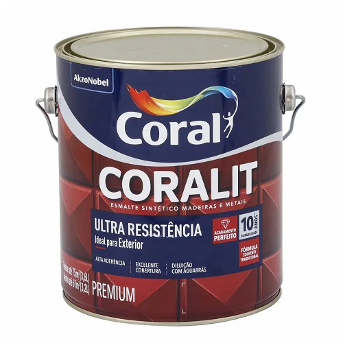 Esmalte Coralit Acetinado Branco de 3,6L Coral